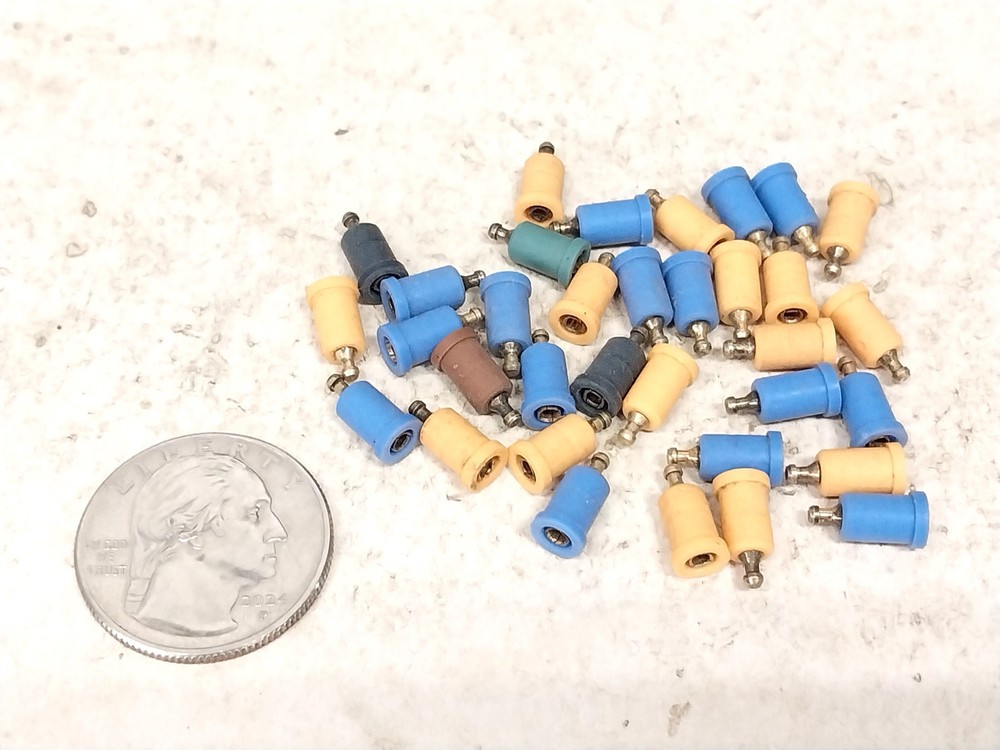 Pile Nice Colored Test Probe Point / Old Vintage Ham Radio Receiver Transmitter