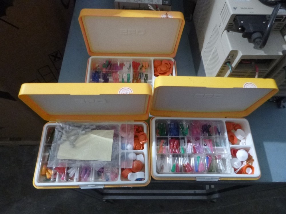 LOT OF NEW MISC. EFD ADHESIVE TIPS