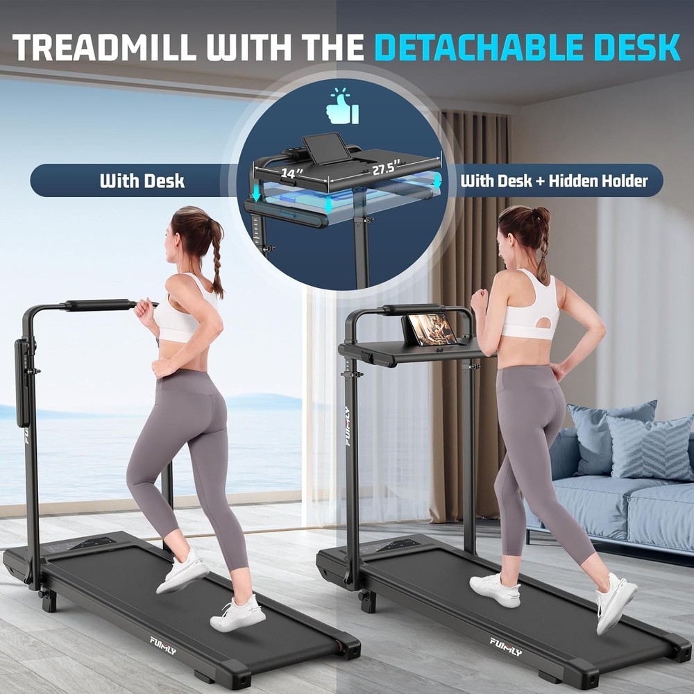 Treadmill with 12 programs Suitable for Home&Office Max 7.5MPH,Foadble Treadmill