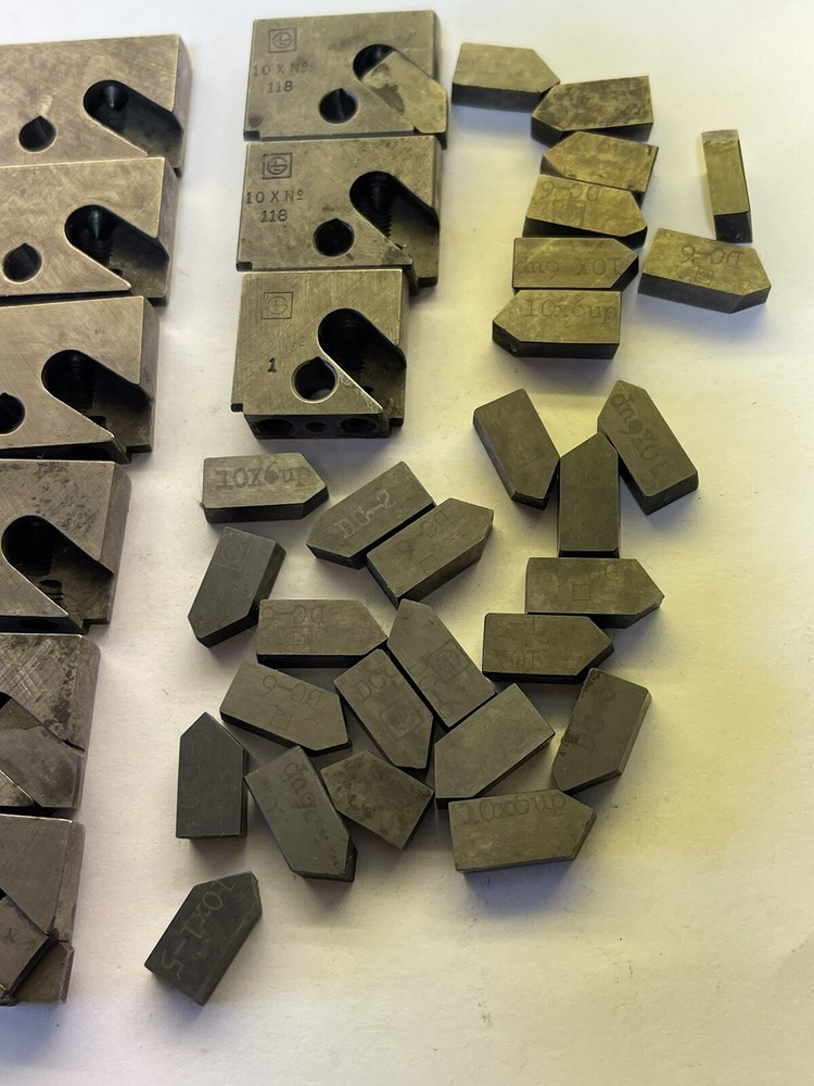 10X Boring Tools, 9 Double Edge Blade Blocks & 29 inserts G&L Davis Tools(24MY87