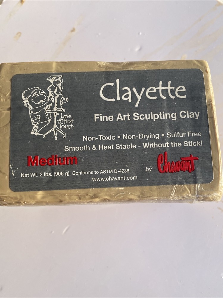 Chavant Clayette Medium (Cream) 2 Lb Brick