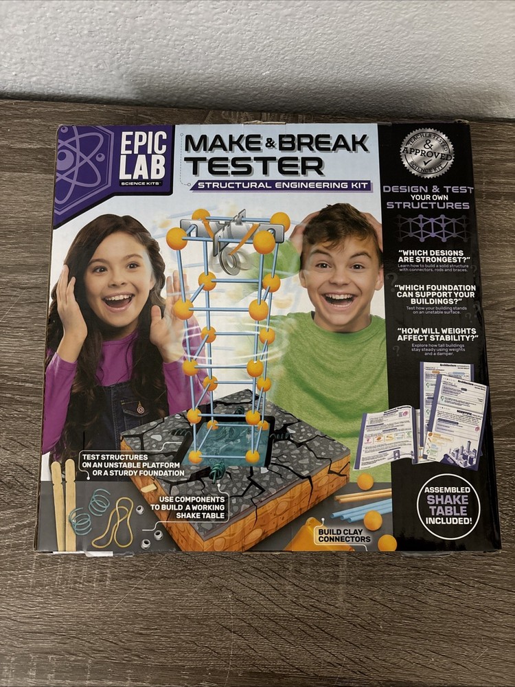 NEW*** EPIC LAB Make and Break Tester Structural Engineering Kit Build & Test