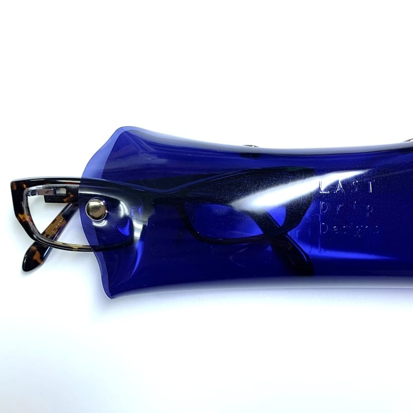 Clear Wide Cube Eyeglass Case (11 Colors) - Waterproof PVC