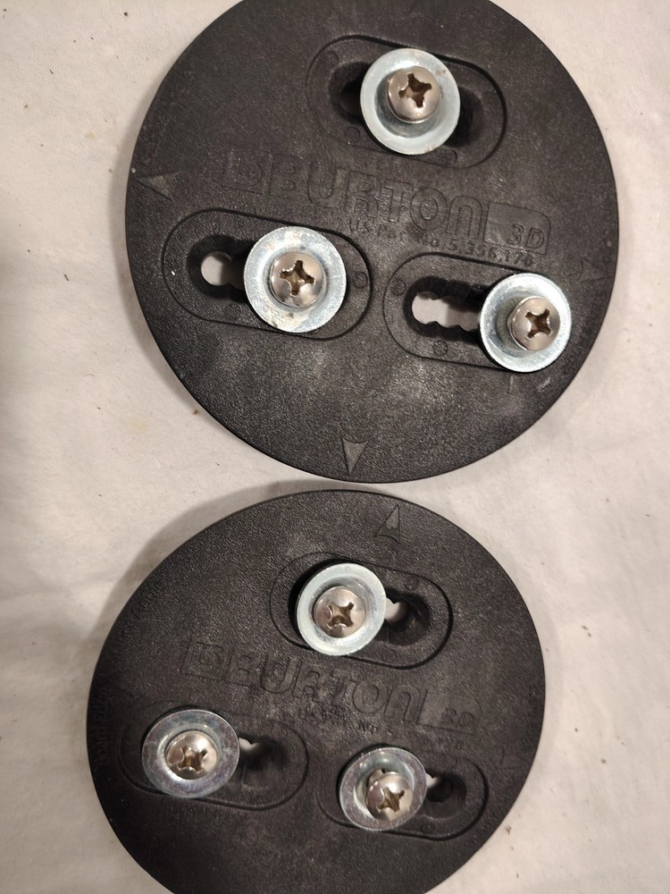 Burton 3D Binding Mounting Discs Black