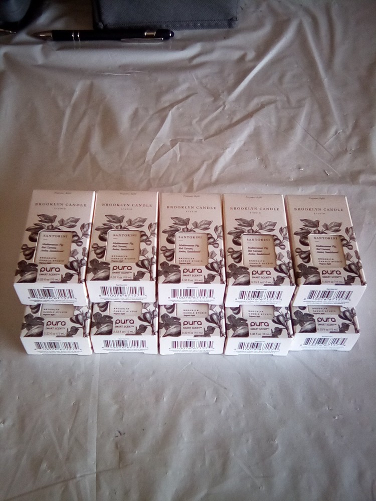 Pura Diffuser Refill Brooklyn Candle Studio Santorini 0.33 fl oz 10 pack