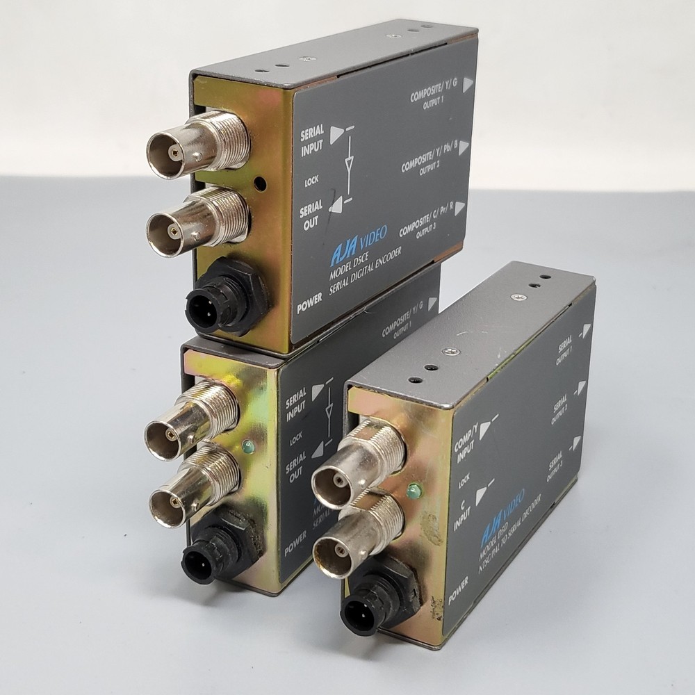 AJA D5CE Encoder + D5D Decoder SDI Composite Video Converter Lot