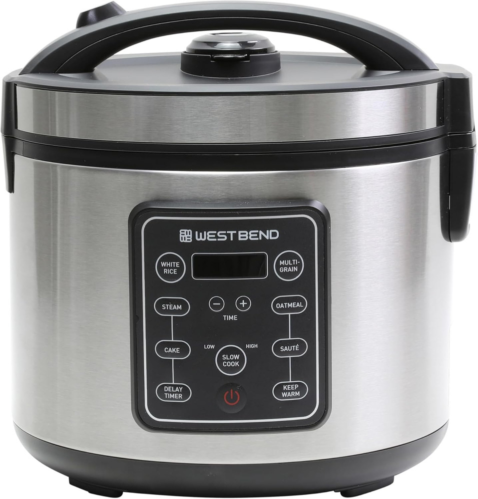 Rice & Grain Multi Cooker Programmable with 9 Preset Functions, Features Delay S