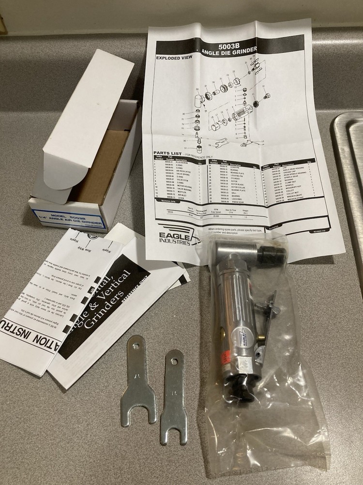 Angle Air Die Grinder pneumatic eagle industries 5003B
