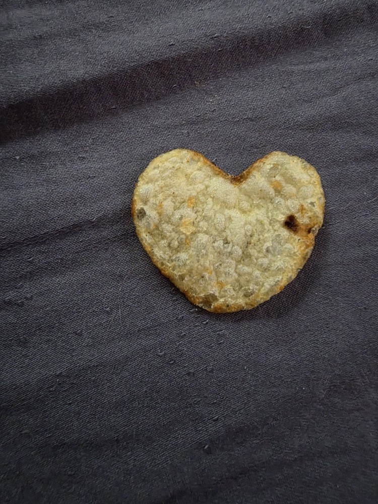 Potato Chip Shaped  As A Heart