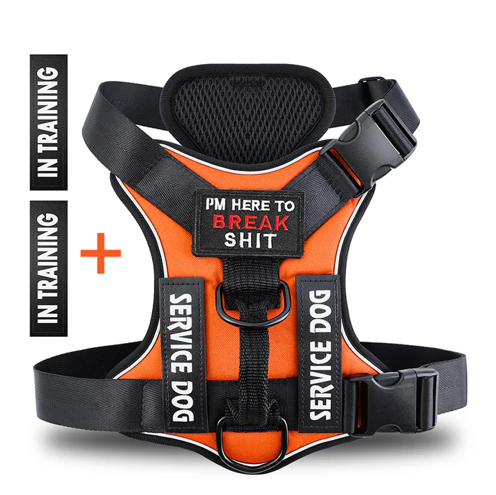Reflective Tactical Dog Vest Working Dog Military Harness with Handle No-Pull