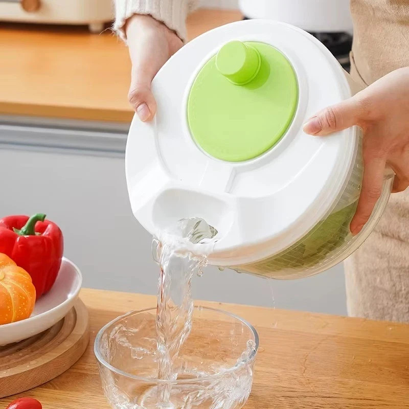 1pc Salad Spinner Lettuce Washer Dryer Strainer Crisper Kitchen