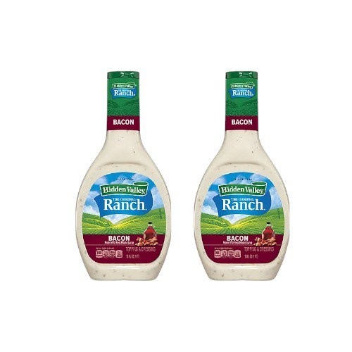 ( 2 Pack ) Hidden Valley Condiment & Dressing, Bacon Ranch 16 Fl Oz