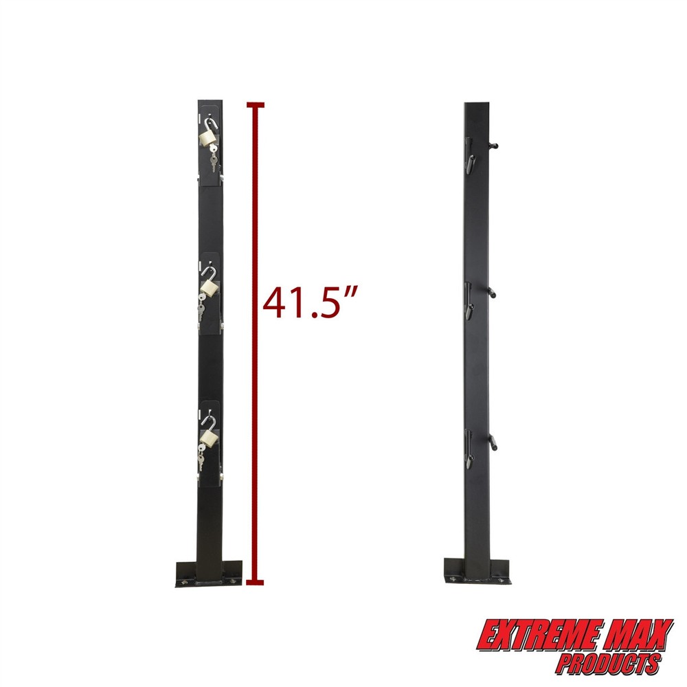 Extreme Max 5001.6354 3-Position Locking Trimmer Rack for Open Trailers