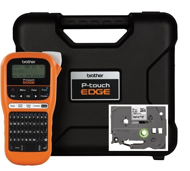 NEW Brother PT-E110 Label Maker P-Touch PTE110 ** Includes: Carrying Case **