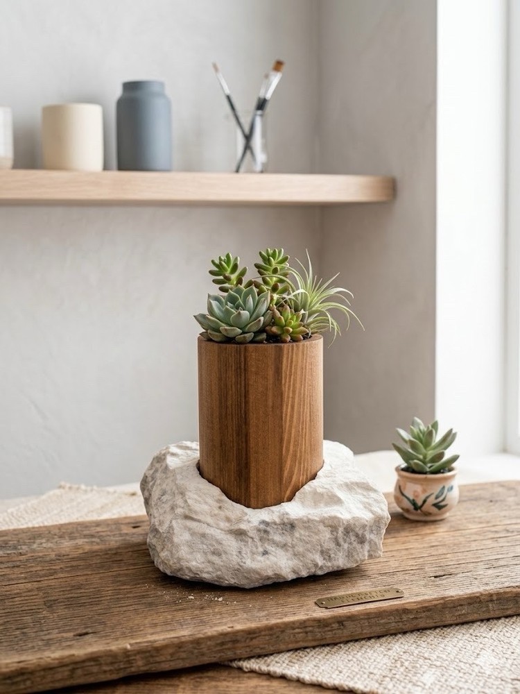 Limestone Succulent Planter