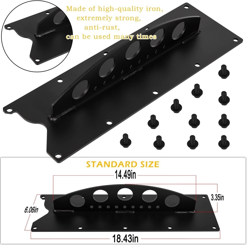 Engine Lift Plate for LS & LSX Engines – Sturdy Iron with Installation Hardware