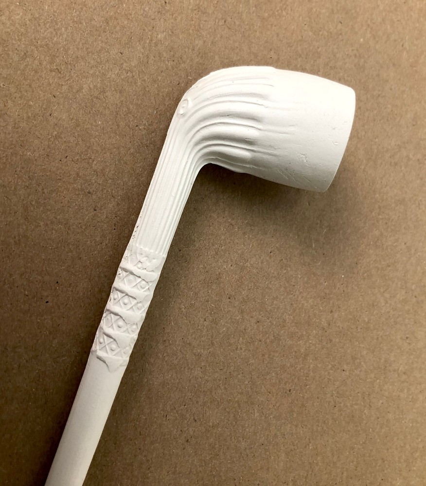 Historical Clay Pipe with Fluted Pattern