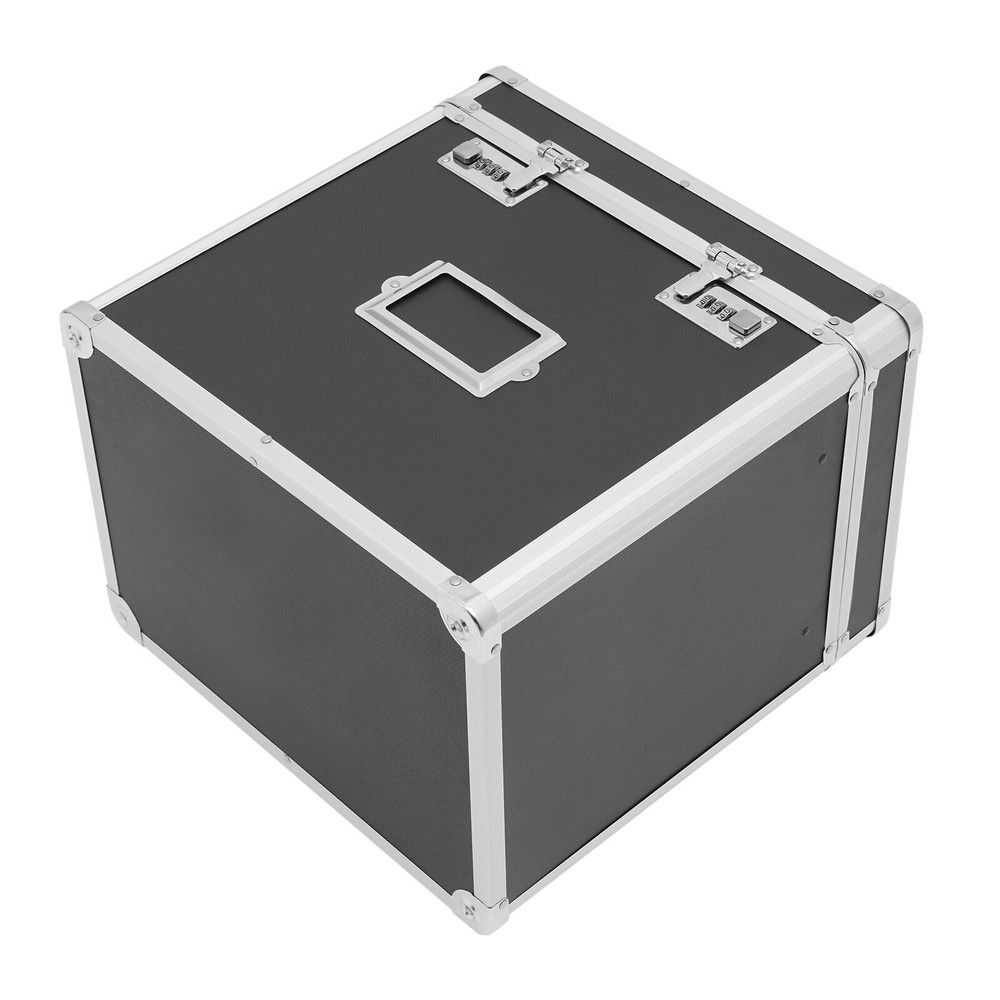 Portable Locking File Organizer Box for Home & Office Storage