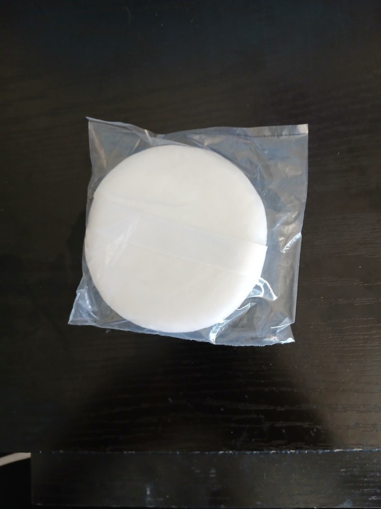 3.5 Inch round powder puff applicator 5 pieces