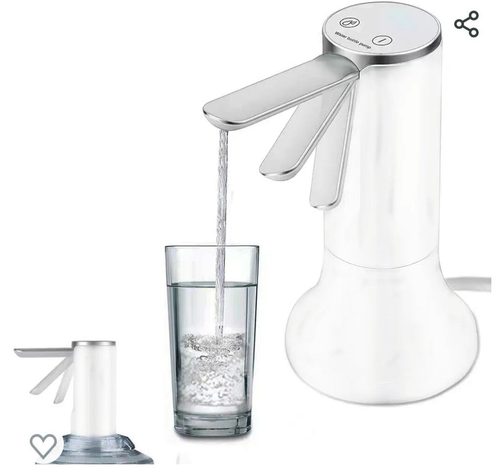 Smart Water Dispenser For 5 Gallon Bottle Foldable Touch Screen USB Rechargeable