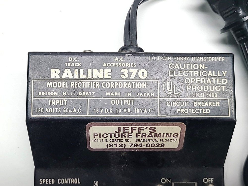 Vintage Railine 370 & Gilbert 650 HO Power Pack Train Transformer Controller