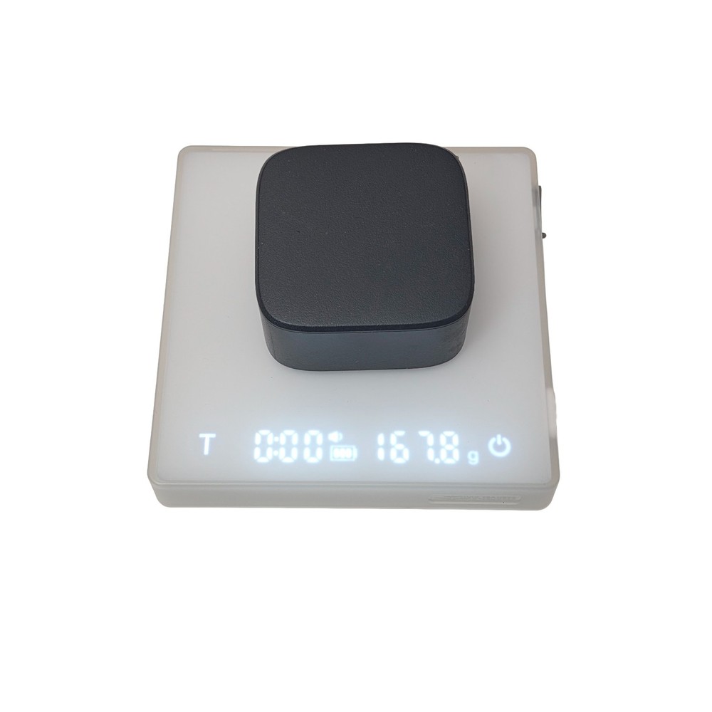 MHW-3BOMBER Espresso Scale Auto Timer 0.1g Precision 2kg White
