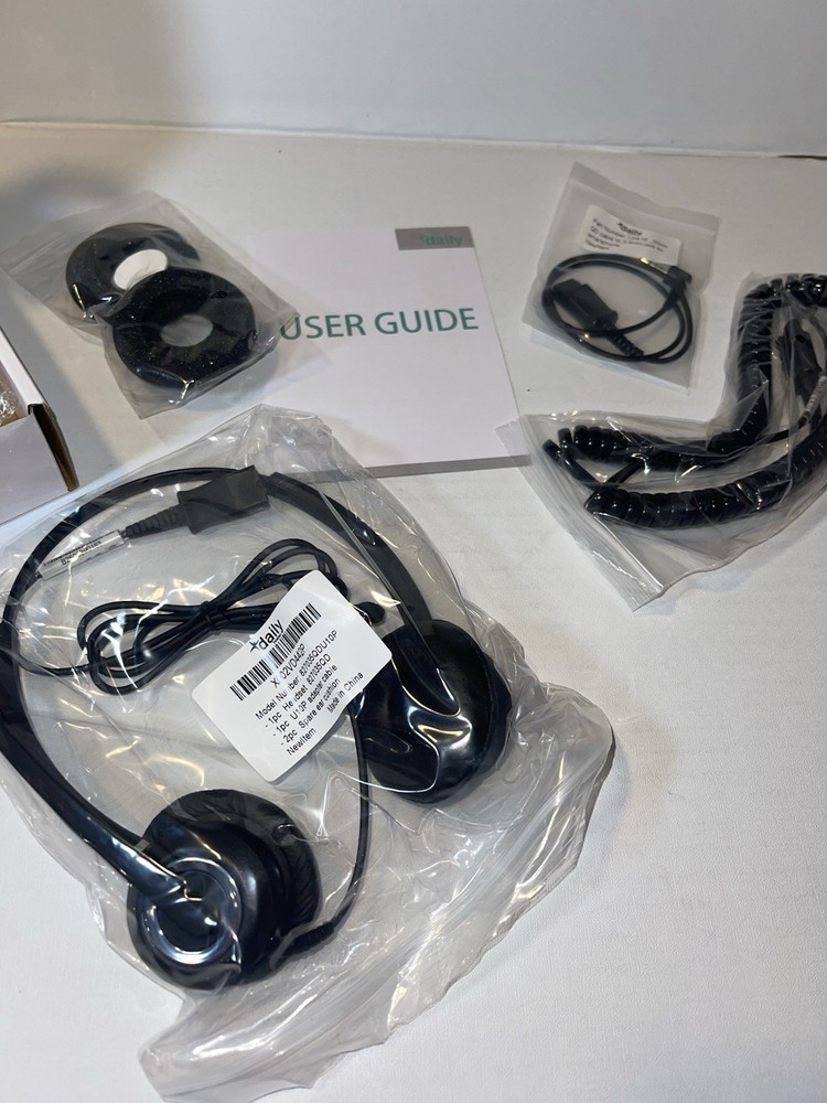 Polycom Phone Headset Noise Cancelling Mic RJ9 U10P Bottom Cable Compatible New