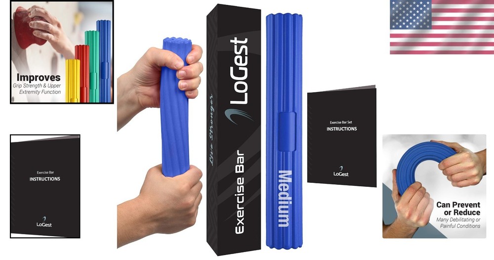 Durable Twist Bar for Grip Strength & Tendonitis Therapy – Medium Resistance
