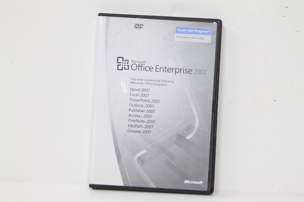 Microsoft Office Enterprise 2007 DVD Full Version Word Excel Powerpoint