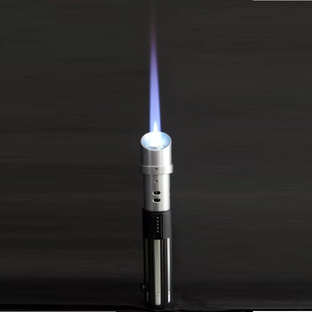 Ever Tech Saber Cigar Torch Lighter 8.1" Height Single Adjustable Jet Flame