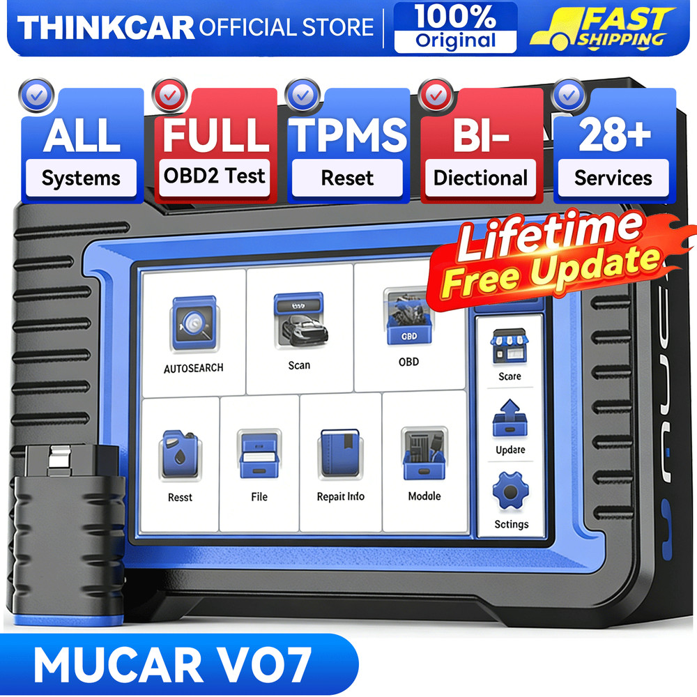 MUCAR VO7 ECU Coding Scanner OBD2 Diagnostic Tool Full System Scan FREE Update