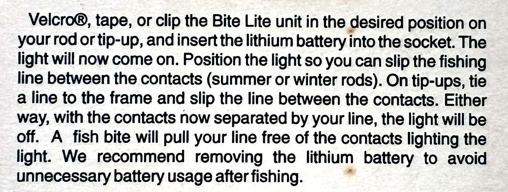 Hi-Tech Tackle Deluxe MICRO Bite Lite for Rods and Tip-Ups ML-7