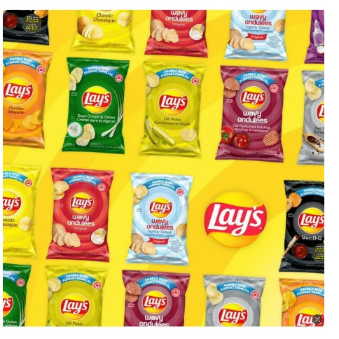 Lay's Bar-B-Q Flavored Potato Chips, 220g (2 Pack)