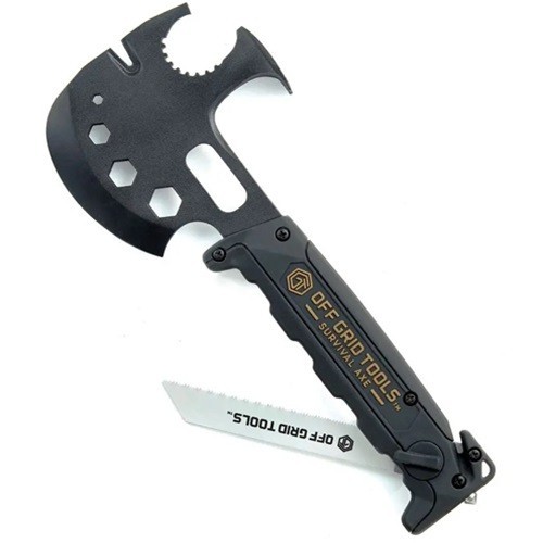 Off Grid Tools Survival Axe Multi Function Emergency Tool