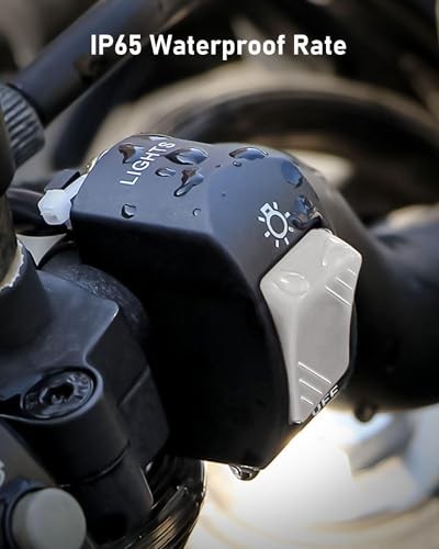 7/8" Handlebar Switch for Motorcycle, ATV, etc, Waterproof 1 Piece Grey