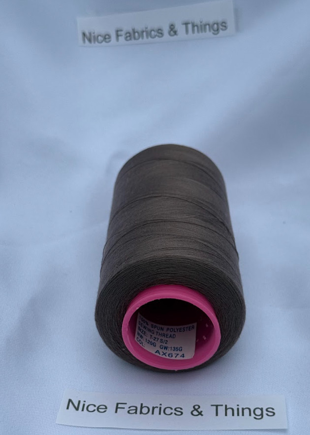 50 Spools -Brown AX 674 Multi Purpose Sewing Thread