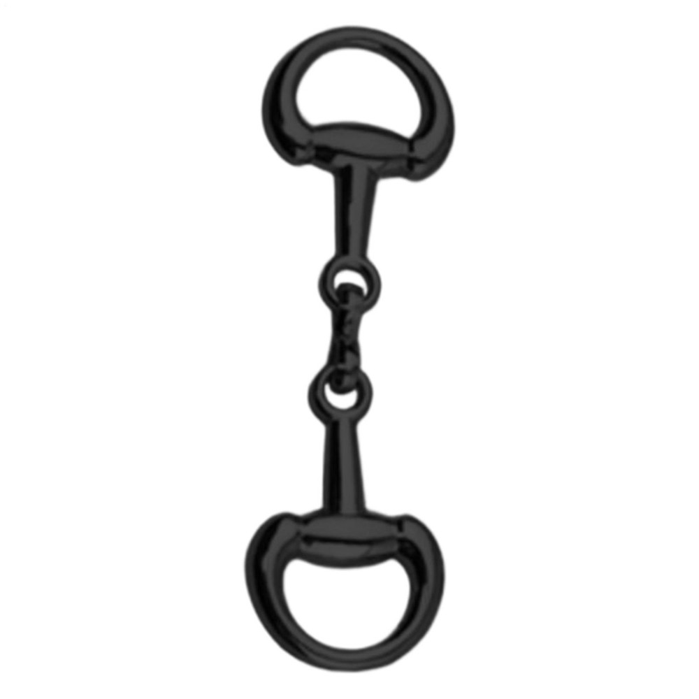 Double D-Ring Snaffle Bit Alloy Equestrian Connecting Clasp D-Ring Snaffle