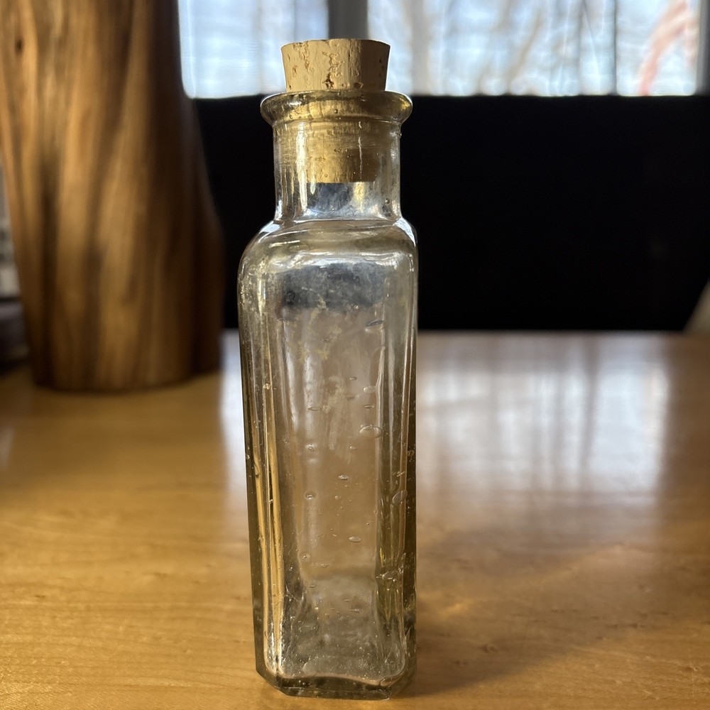 Antique C.E. Johnson & Co. Chicago, Polish Bottle. Embossed Cork Top