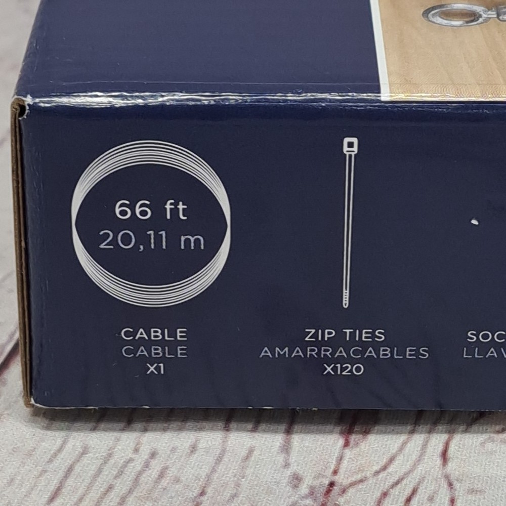 HAMPTON BAY 66 ft. String Light Installation Hardware Kit, Link Up To 3 Kits
