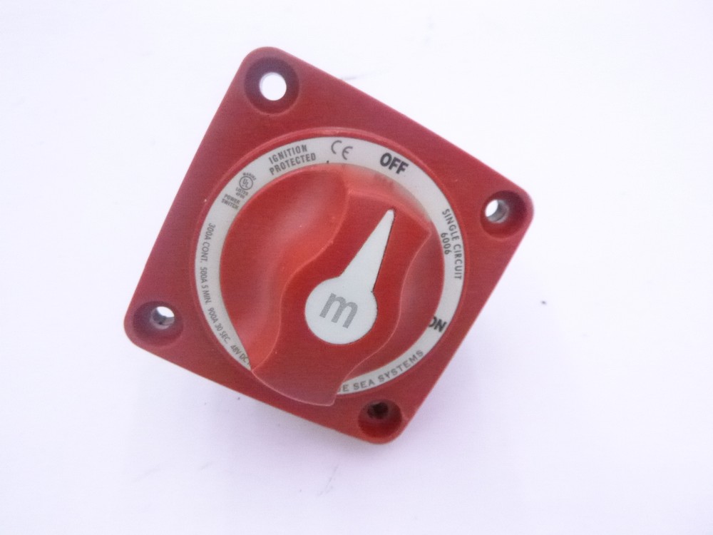 Blue Sea Systems Battery Selector Switch 6006 M-Series Red