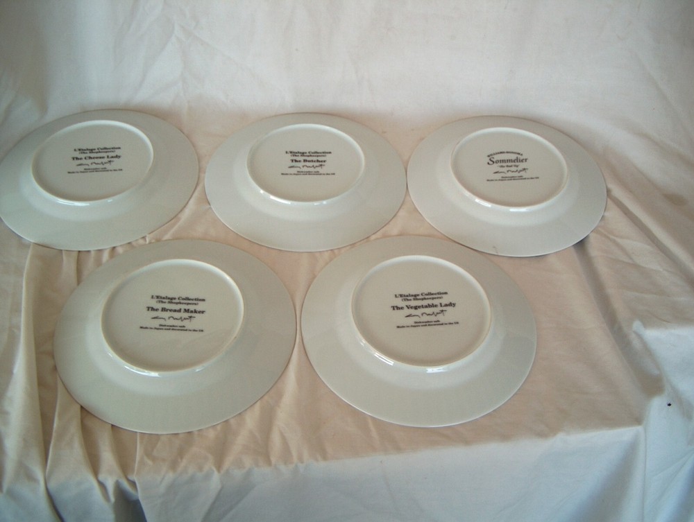 WILLIAMS-SONOMA SOMMELIER PLATES - COUNT OF 5