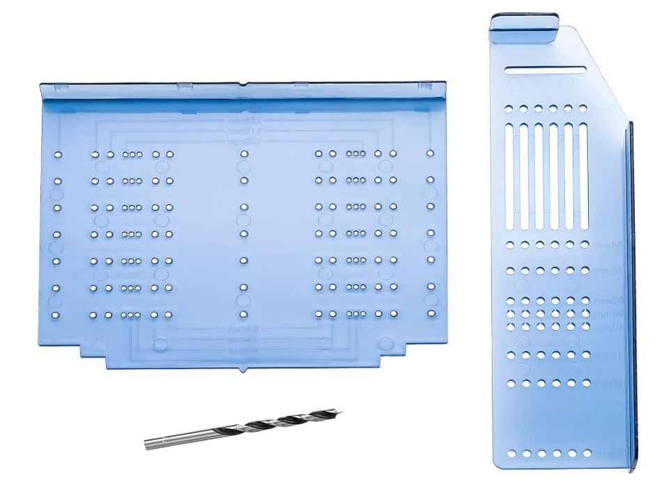 Kitchen Cabinet Pulls Jig Drill Template for Knobs & Handles, Includes Drill Bit