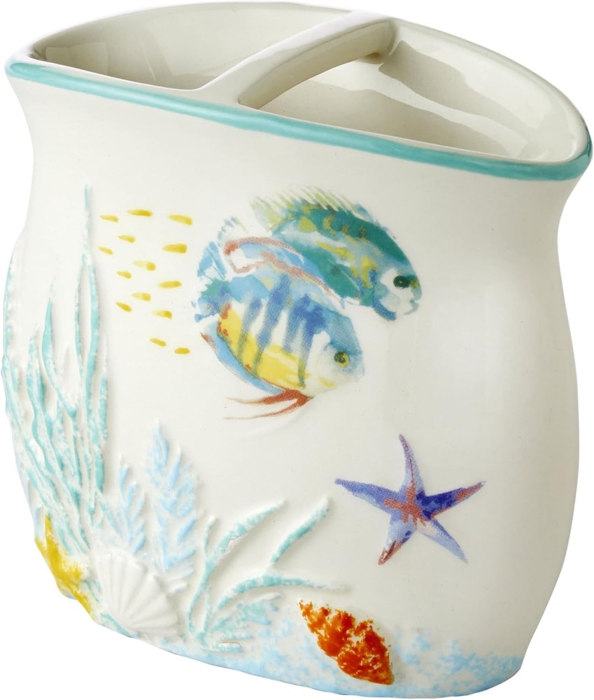 Ocean Watercolor Toothbrush Holder
