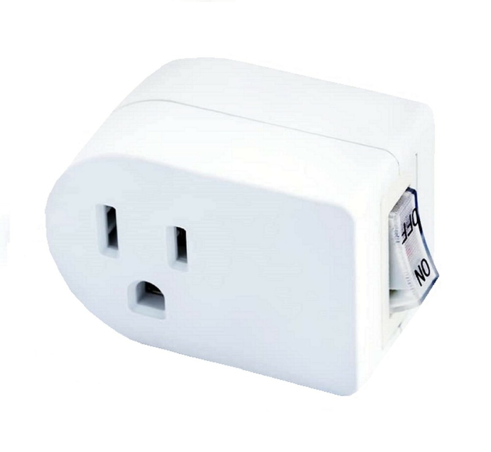 1 Pack Single-Port Power Adapter with On/Off LIGHTED Switch Powtech ( EL )