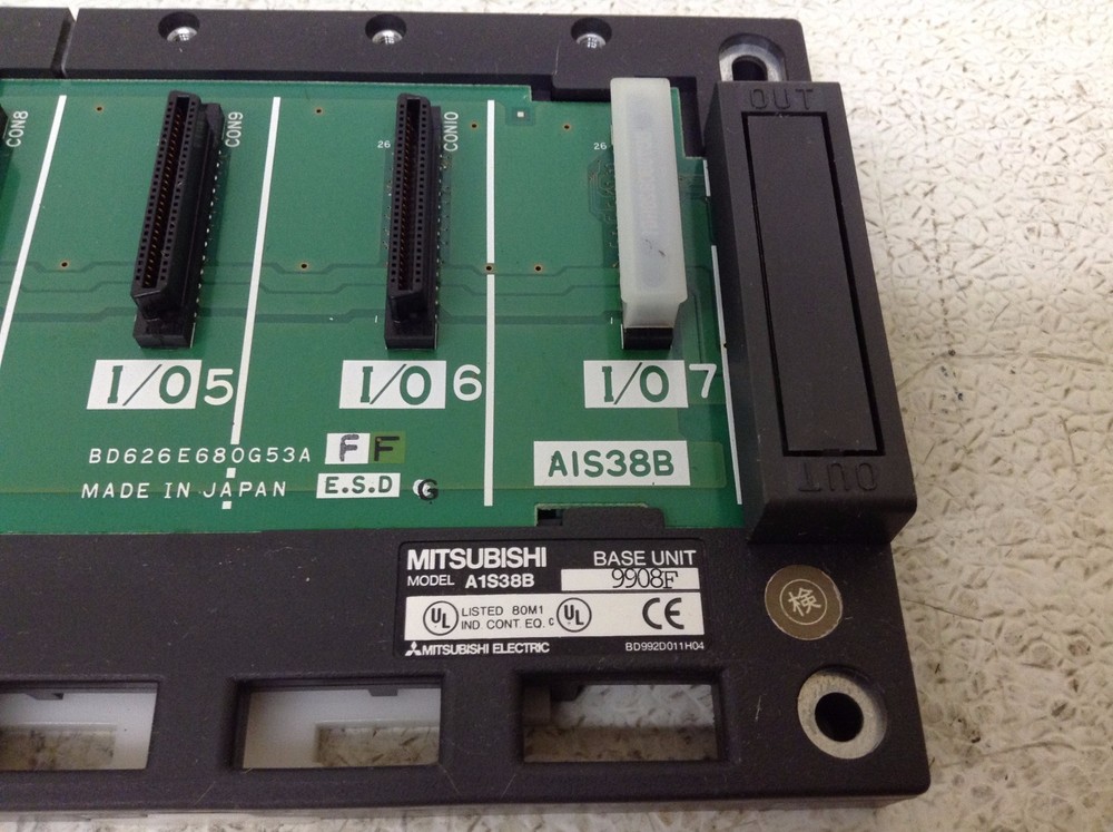 Mitsubishi Melsec A1S38B Rack Chassis Base Unit (TBI)