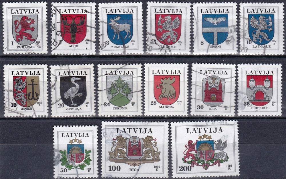 LATVIA - Sc 263 / 377A - PART SET - LOOK!