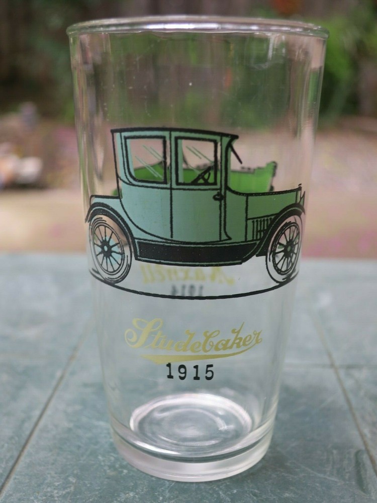 1914 Maxwell / 1915 Studebaker 10 oz. glass by Anchor Hocking