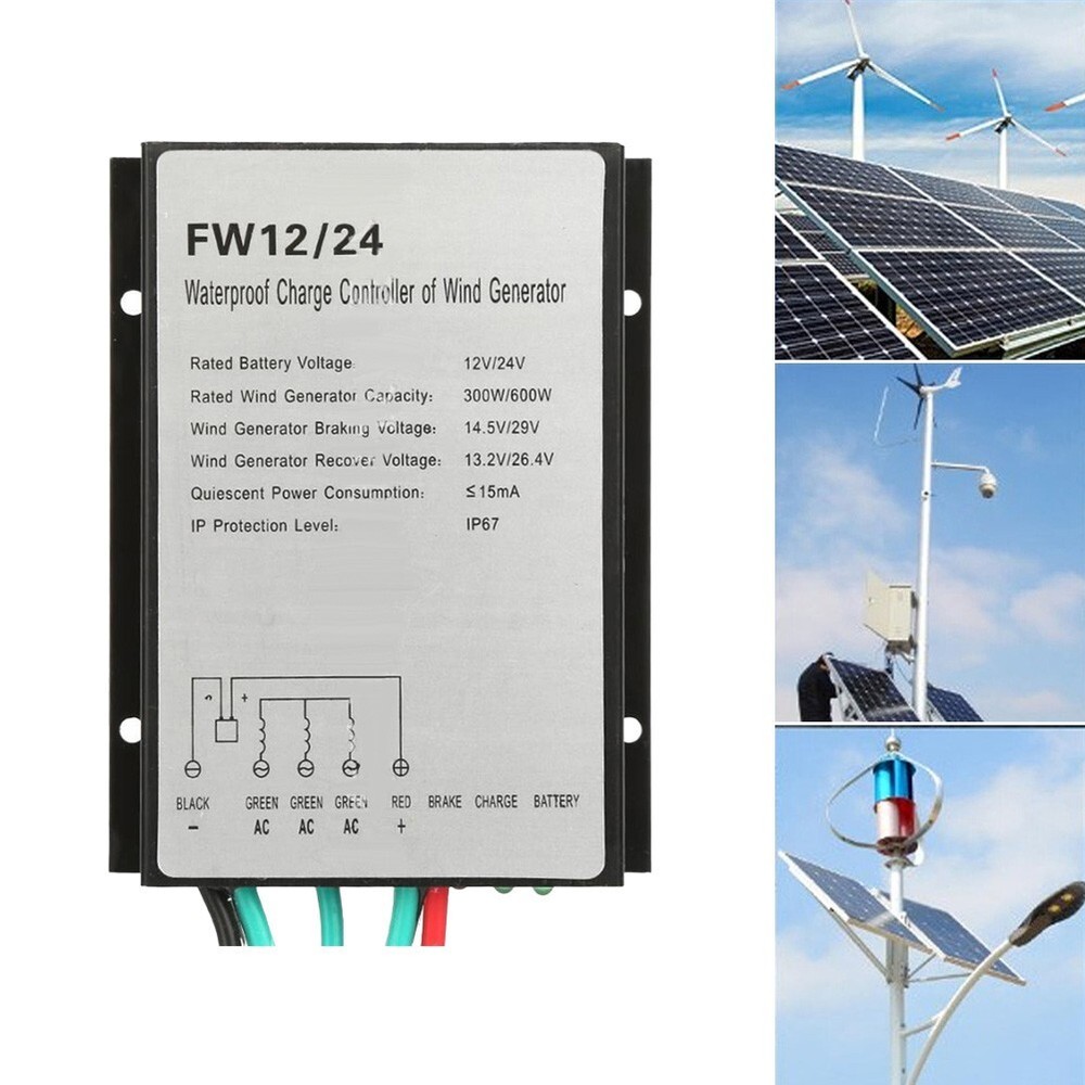 Wind Turbine Charge Controller Solar Wind Hybrid Controller 600W 12v 24v 48v