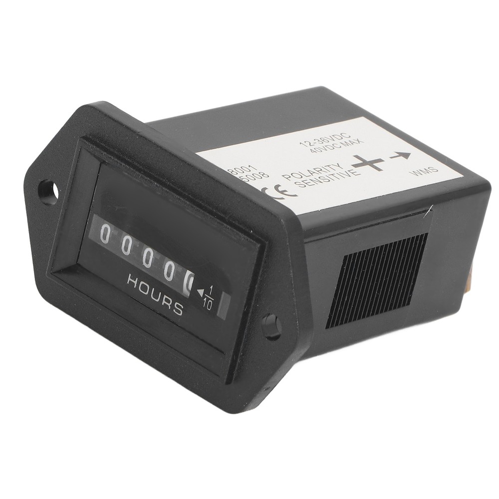 Mechanical Hour Meter Quartz Hourmeter For Construction Vehicle 12‑36VDC