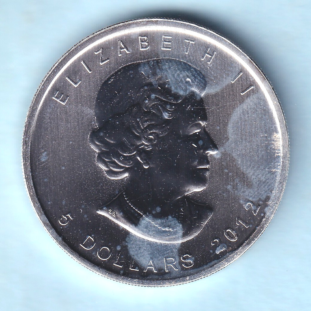 Canada. 2012 1 oz Silver - 5 Dollars. Cougar. UNC